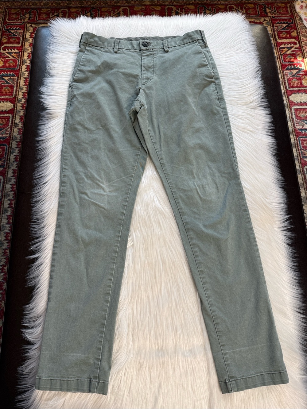 Uniqlo Green Slim Fit Chino Pants